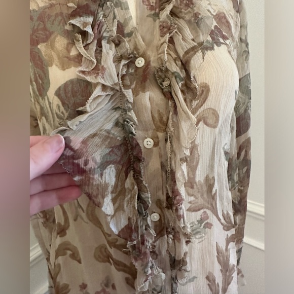 Ralph Lauren silk sheer blouse - Picture 5 of 5